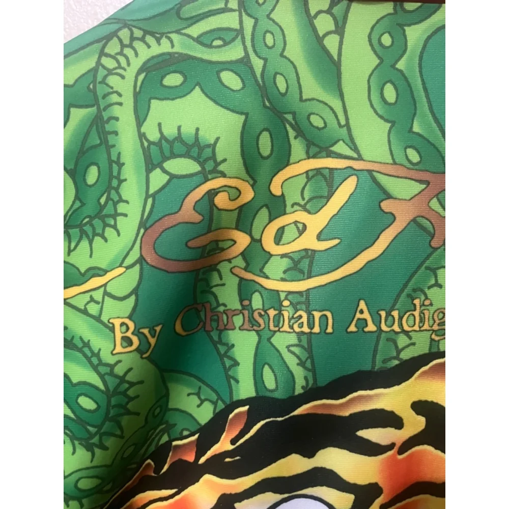 2000s All Over Graphic Tiger New York Ed Hardy by Christian Audigier Track Jacke - Picture 9 of 14